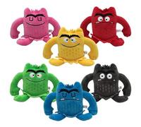 Yopcuvi Color Monster Stuffed Animal Set, Monster Plush Toys Set, Emotion Dolls, My Emotional Little Monster Cartoon Doll