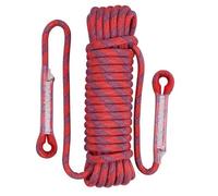 Yopeissn 12mm Safety-Life Rope Climbing-Rope Static Rock Mountaineering Rope Outdoor Survival Fire Escape Car Rescue Red 20M