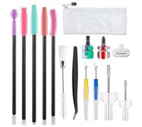 Yopeissn 15pcs Sewing Machine Cleaning Kit, Sewing Machine Cleaning Tools Including Tweezers, Rippers, Screwdriver