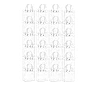 Yopeissn 20Pcs Transparent Gift Bag with Handle Wedding Candy Gift Packaging Reusable Tote Bag Christmas Shower 15x20x7cm
