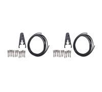 Yopeissn 2pcs 10Ft Guitar Solderless Pedalboard Cable Kit Angle Audio 6.35 Plugs for Guitar Effects Pedals