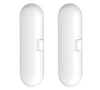 Yopeissn 2Pcs Protable Electric Toothbrush Travel Box Storage Case for Universal Toothbrush Handle Tooth Brush Heads Holder,White Easy to Use 21.5 X 8 X 4.5cm