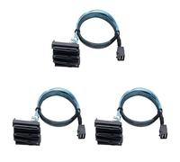 Yopeissn 3X Mini SAS SFF-8643 to 4X29Pin SFF-8482 Hard Disk Server Cable 3.33TF/1M