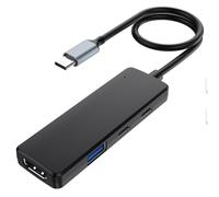 Yopeissn 4-In-1 Type C HUB Dock USB C Hub to 4K -Compatible USB 3.0 Adapter Type C PD Charging Dock USB C Splitter