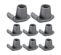Yopeissn 8 Pcs Walker Ski Glides Heavy Duty Coaster Skis Plastic Drive Walker Parts Walker Replacement Parts Accessories Fit Walker Feet Glides