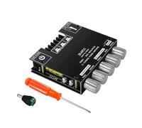 Yopeissn Audio Amplifier Board Bluetooth 50W×2+100W 2.1 Channel with Treble and Bass Control DIY Speaker Home Theater