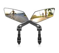 Yopeissn Bicycle Rearview Mirror, Adjustable Rotating Handlebar Mirror, Suitable for Mountain Bikes, Electric Scooters