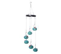 Yopeissn Bird Feeders for Outdoors, Glass Bird Feeders for Outdoors Hanging Ant and Bee Proof 2024 New Wind Chime A