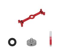 Yopeissn Cold Shoe Vlog Extension Bar Mount Adapter 1/4in Screw for Action Camera Bracket LED Light Mic Tripod Stand Red Dual