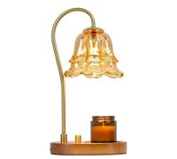 Yopeissn Electric Candle Warmer Lamp Flower Candle Warmer Lamp Button Switch with Adjustable 3 Gear Aromatherapy Table Lamp