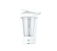 Yopeissn Electric Mixing Cup Rechargeable Protein Powder Mixing Leak-Proof Coffee Milk Cup Blender Cup Sports Fitness White