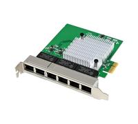 Yopeissn Gigabit Ethernet Network Card LAN Card 6 Port PCIe X1 Network Adapter 1000Mbps High-Speed for Win7/8/10