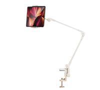 Yopeissn Lazy Person Bracket Tablet Holder Desk Stand Adjustable Foldable Arm Tablet Bracket White