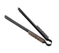 Yopeissn Multi-Functional BBQ Accessories, Thickened Stainless Steel Carbon Clip with Insulated Solid Wood Handle