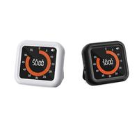 Yopeissn New Rechargeable Visual Timer, Kitchen Timer, Mechanical Cooking Timer Shower Learning Stopwatch Timer