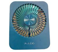Yopeissn Outdoor Desktop Folding Mini Thin, Silent, High Wind, Portable Wall-Mounted Small Fan Dark Blue