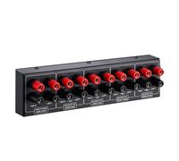 Yopeissn Passive 1 in-4 OUT Audio Amplifier/Speaker Signal Splitter Box Distributor Audio Switcher