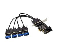 Yopeissn PCIe to Rs485/422 Serial Port Card Com Port Adapter Card Expansion Card Protection Surge Protect Support PCIe GEN2.0