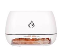 Yopeissn Salt Stone Aroma Air Humidifier Flame Colored Light NightLight Aromatherapy Essential Oil Diffuser AromatherapySprayer B