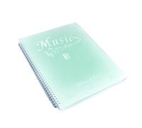 Yopeissn Sheet Music Folder, 40 Pages, Sheet Music/Holder,Fits Letter Size A4, Choir Folder Easy to Use,Gradient Green