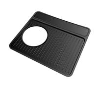 Yopeissn Silicone Espresso Tamper Mat,Food Grade Silicone Mat - Anti-Slip, Food Grade Top Cover for Espresso Machines Black