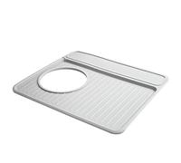 Yopeissn Silicone Espresso Tamper Mat,Food Grade Silicone Mat - Anti-Slip, Food Grade Top Cover for Espresso Machines White