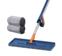Yopeissn Squeeze Mop Magic Flat Hands Free Mountable Washing Lazy Mops for Cleaning Household Cleaning Tools 2 Replaced Pads A