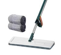 Yopeissn Squeeze Mop Magic Flat Hands Free Mountable Washing Lazy Mops for Cleaning Household Cleaning Tools 2 Replaced Pads B