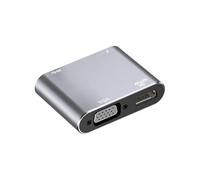 Yopeissn USB C Hub 4-In-1 Docking Station with 5Gbps USB 3.0, 4K HD, VGA, 87W PD Charging for, Laptops, and More