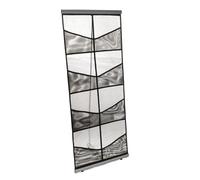 Yopeissn Vertical Brochure Stand Grid Brochure Display Stand Portable Brochure Stand for Trade Shows and Retail Stores