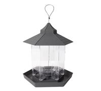 Yopeissn Wild Bird Feeders Gazebo Bird Feeder Feeding Bowl Large Capacity Suspending Station with 6 Feeding Ports for Garden B