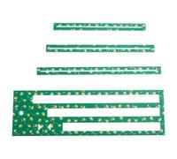 Yopeissn Zipper Pocket Template, Lemon Pattern Acrylic Zipper Making Templates for 7/8/9 Inch Zippers Measuring Precise Cutting