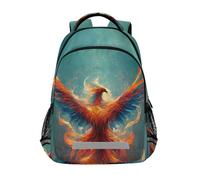 Yopersonalizes Backpack for Boys Girls, Fantasy Phoenix Kids Schoolbags for Elementary Primary Middle Secondary School Bookbags Back Pack Rucksack for Teenage College