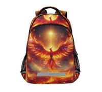 Yopersonalizes Backpack for Boys Girls, Phoenix Fire Kids Schoolbags for Elementary Primary Middle Secondary School Bookbags Back Pack Rucksack for Teenage College
