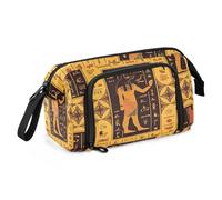 Yopersonalizes Large Pencil Case for Girls Boys Ancient Egyptian Hieroglyphs Pencil Bag for Secondary School Supplies Office Stationery Organised Pencil Pouch for Kids Teen Student Women
