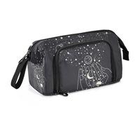 Yopersonalizes Large Pencil Case for Girls Boys Astrology Moon Planet Pencil Bag for Secondary School Supplies Office Stationery Organised Pencil Pouch for Kids Teen Student Women