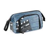 Yopersonalizes Large Pencil Case for Girls Boys Beach Wooden Movie Pencil Bag for Secondary School Supplies Office Stationery Organised Pencil Pouch for Kids Teen Student Women