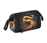 Yopersonalizes Large Pencil Case for Girls Boys Oriental Dragon Pencil Bag for Secondary School Supplies Office Stationery Organised Pencil Pouch for Kids Teen Student Women