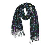 Yopersonalizes Women Scarves Wraps Funny Black Cat Ladies Scarf Pashmina Shawls Wraps for Evening Dress Wedding Stole Warm Winter Birthday Gifts for Women