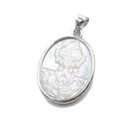 YOPI Animal Nine-tailed Fox Pendant - White & Grey Shell Necklace for Nature Lovers(04color)
