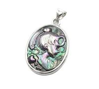 YOPI Animal Nine-tailed Fox Pendant - White & Grey Shell Necklace for Nature Lovers(05color)