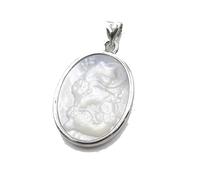 YOPI Animal Nine-tailed Fox Pendant - White & Grey Shell Necklace for Nature Lovers(08color)