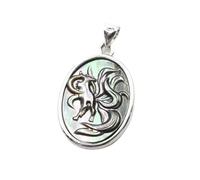 YOPI Animal Nine-tailed Fox Pendant - White & Grey Shell Necklace for Nature Lovers(09color)