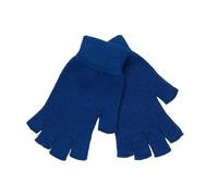 YOPI Half Finger Cashmere Glove Short Wool Knitted Wrist Mitten Winter Warm Unisex Wool Stretch Fingerless Gloves(Seaweed Blue)