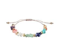 YOPI Handcrafted Irregular-Shaped Natural Stone Bracelet for Women - Unique Woven Jewelry Piece