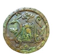 YOPI Jade Four God Beasts White Tiger Pendant Antique Ruimo Style Carving | Authentic old jade pendant featuring White Tiger antique Ruimo carving