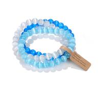 YOPI Multi-Layered Natural Stone Bracelet with Tiger's Eye, Agate, and Amethyst - Elegant Crystal Jewelry for Women(Xhy545-14)