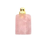 YOPI Natural Blue Sand Stone Pendant - Cylindrical Shape Tiger Eye Stone Jewelry Accessories for DIY Projects(PinkGold)