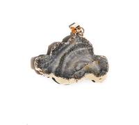 YOPI Natural Crystal Agate Cluster Galaxy Necklace - Irregular Cloud Edge Pendant Jewelry(Clouds(randomone))