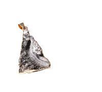 YOPI Natural Crystal Agate Cluster Galaxy Necklace - Irregular Cloud Edge Pendant Jewelry(Trianglea(randomone))